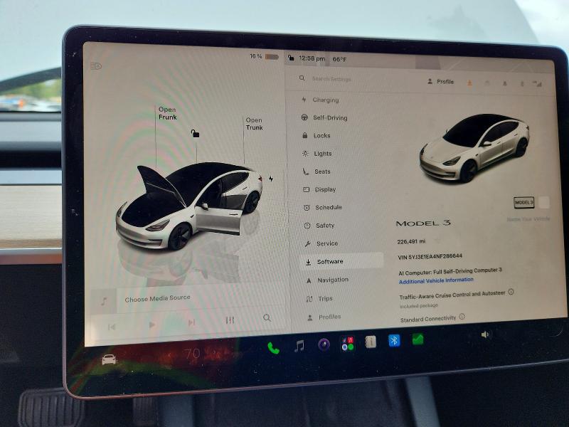 Photo 9 from auction – 2022 TESLA MODEL 3 with VIN 5YJ3E1EA4NF286644