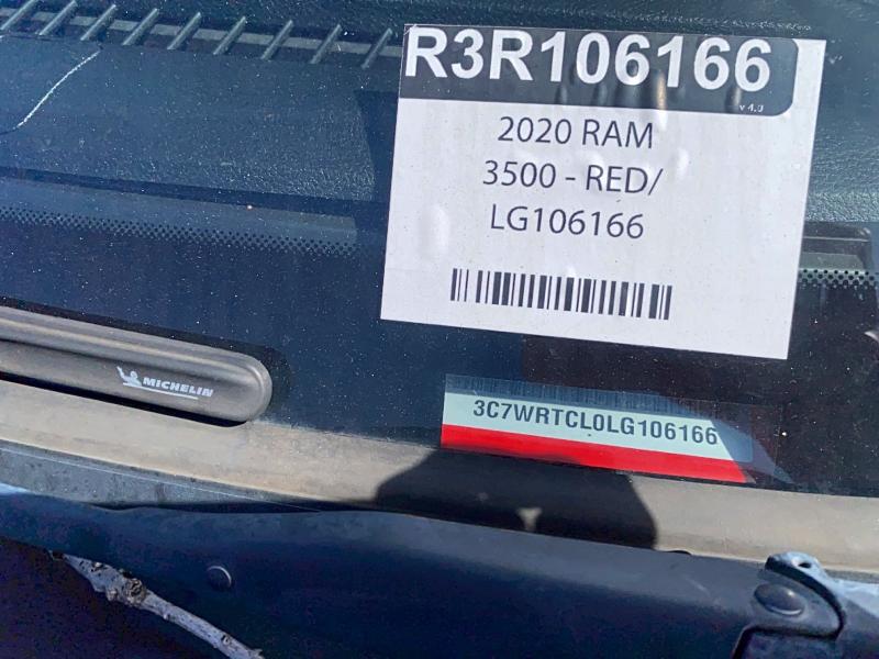 صورة رقم 10 من المزاد - 2020 RAM 3500 مع VIN 3C7WRTCL0LG106166