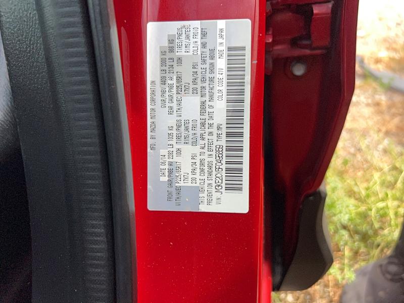 Photo 10 from auction – 2015 MAZDA CX-5 with VIN JM3KE2CY6F0495859