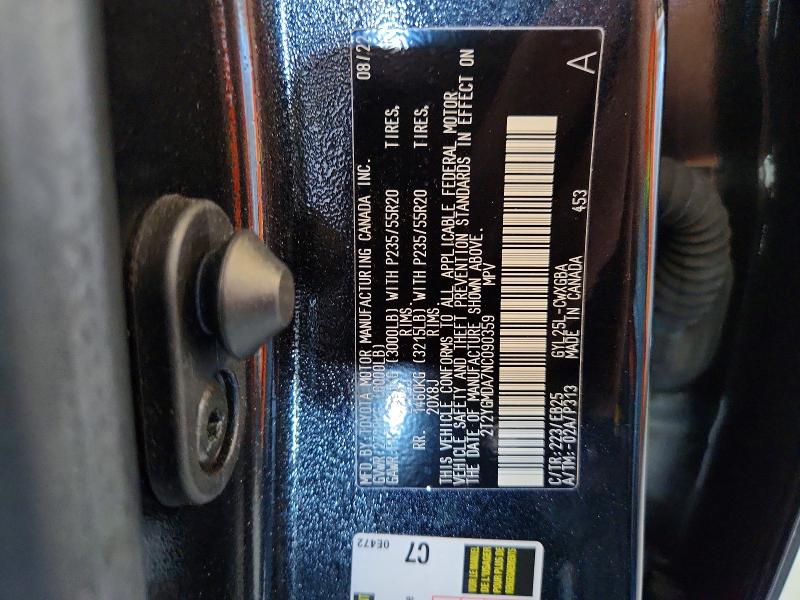 Zdjęcie 14 z aukcji – 2022 LEXUS RX z VIN 2T2YGMDA7NC090359