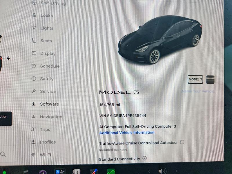 Photo 9 from auction – 2023 TESLA MODEL 3 with VIN 5YJ3E1EA4PF435444