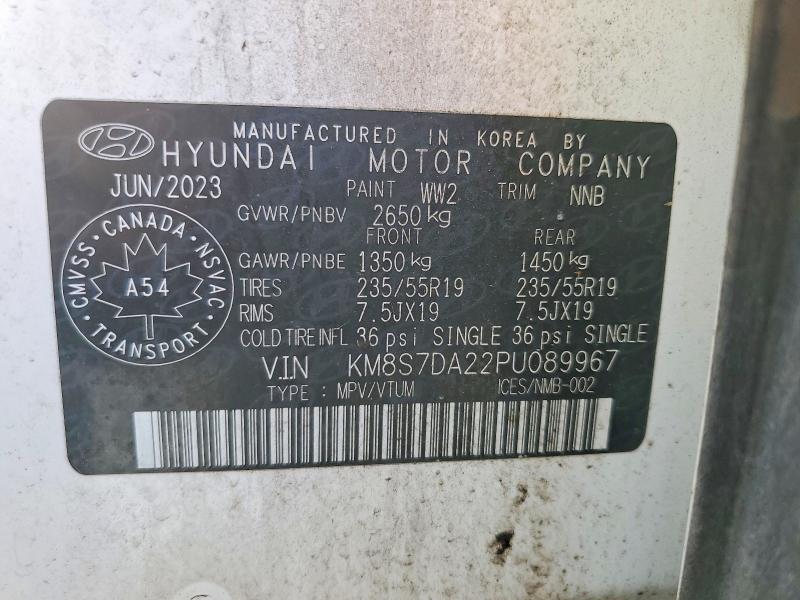 Photo 14 from auction – 2023 HYUNDAI SANTA FE with VIN KM8S7DA22PU089967