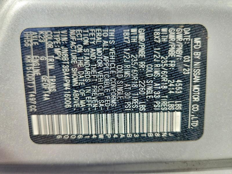 Снимка 14 от търг – 2023 NISSAN ROGUE с VIN JN8BT3BA4PW416006