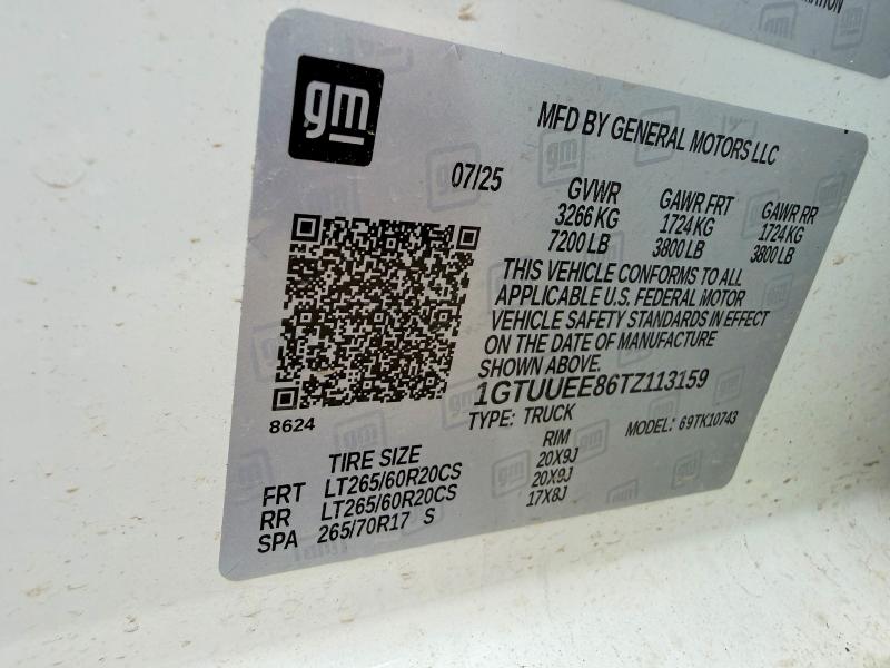 Photo 10 from auction – 2026 GMC SIERRA with VIN 1GTUUEE86TZ113159