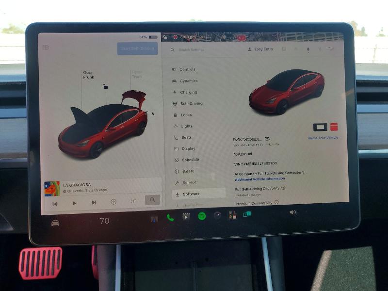 Фото 9 с аукциона – 2020 TESLA MODEL 3 с VIN 5YJ3E1EA4LF803700