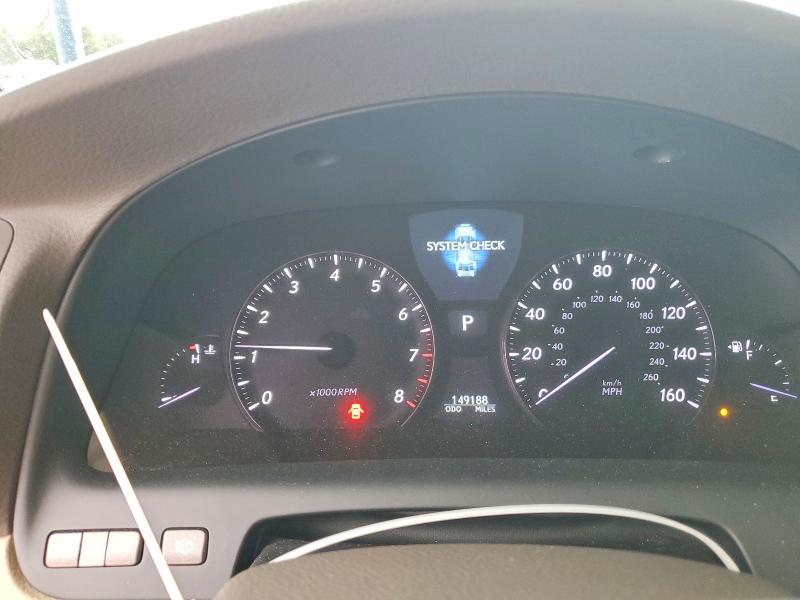 Photo 9 from auction – 2007 LEXUS LS with VIN JTHBL46F275040997