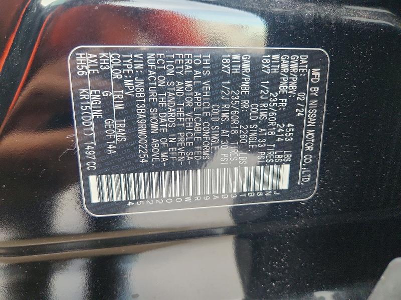 Снимка 14 от търг – 2024 NISSAN ROGUE с VIN JN8BT3BA9RW002254