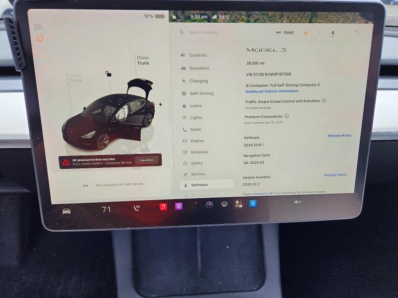 Снимка 9 от търг – 2022 TESLA MODEL 3 с VIN 5YJ3E1EA8NF167298