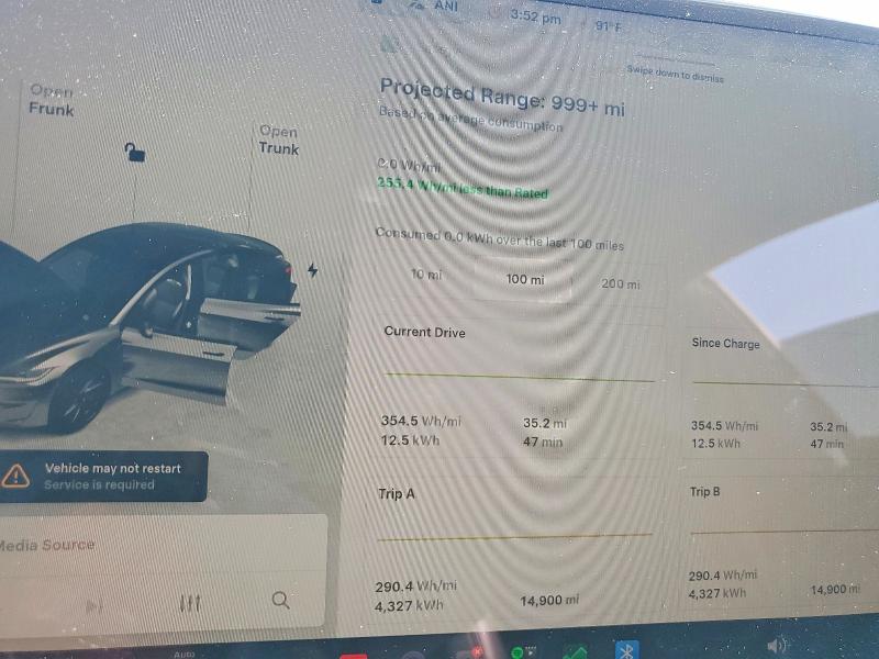 Photo 9 from auction – 2024 TESLA MODEL 3 with VIN 5YJ3E1ET0RF835506