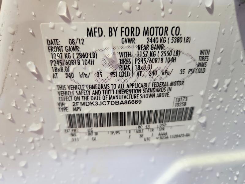 صورة رقم 14 من المزاد - 2013 FORD EDGE مع VIN 2FMDK3JC7DBA86669