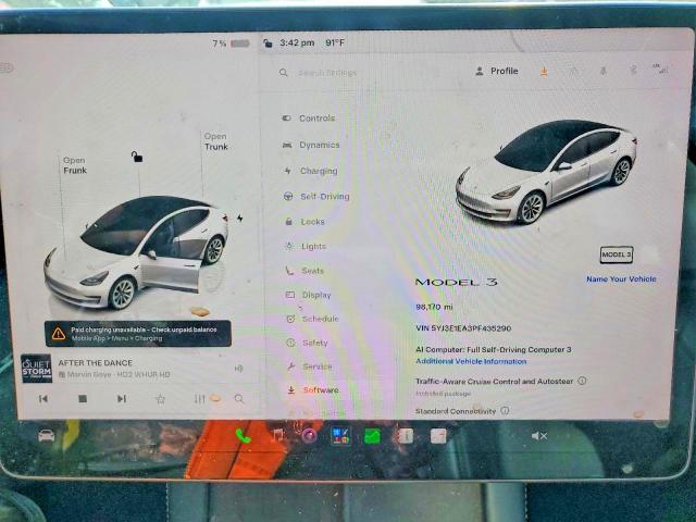 Photo 9 from auction – 2023 TESLA MODEL 3 with VIN 5YJ3E1EA3PF435290