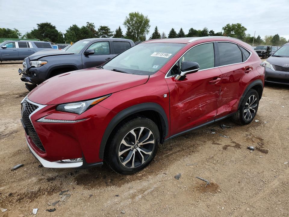 LEXUS NX 200T 2017 with VIN JTJBARBZ8H2147993 - Photo from auction