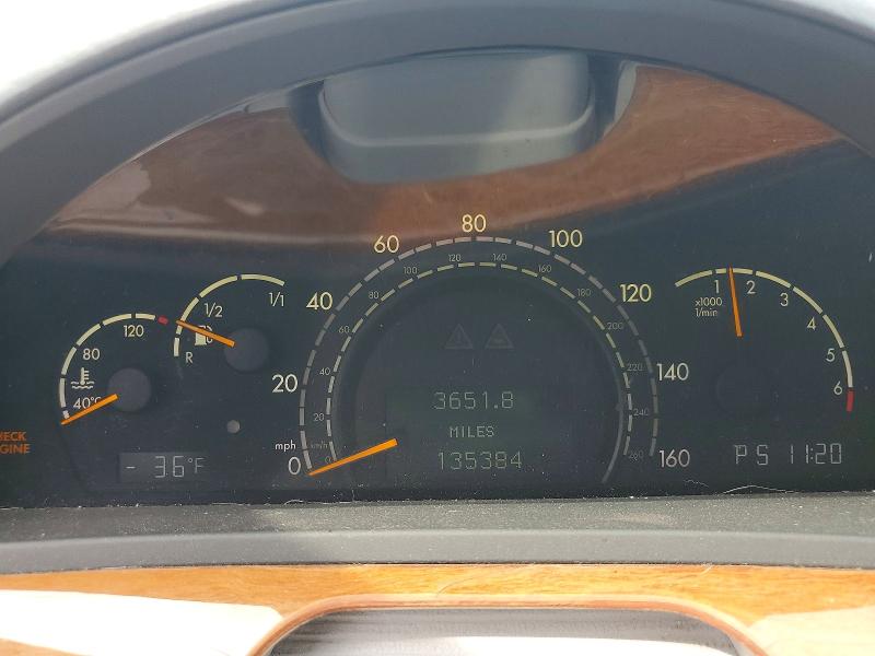 Photo 9 from auction – 2000 MERCEDES-BENZ S with VIN WDBNG70J0YA095294