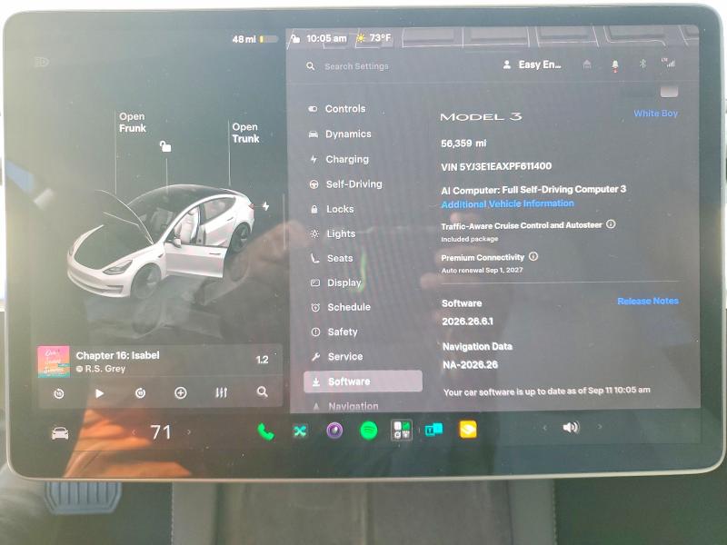 Photo 9 from auction – 2023 TESLA MODEL 3 with VIN 5YJ3E1EAXPF611400