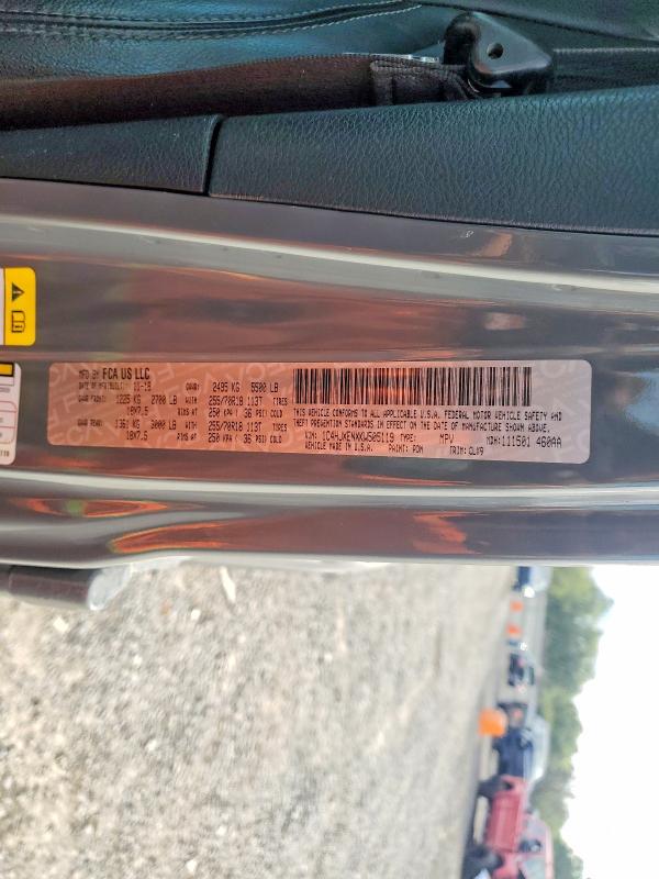 Снимка 14 от търг – 2019 JEEP WRANGLER UNLIMITED с VIN 1C4HJXENXKW505119