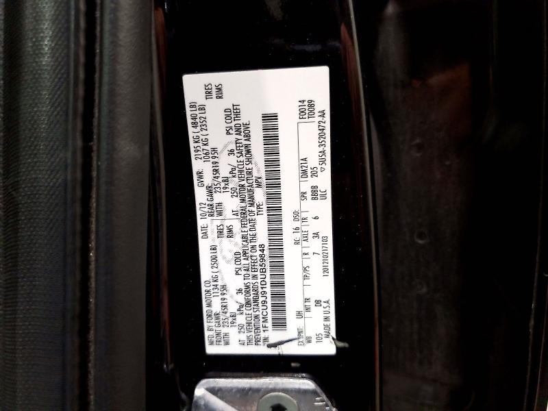 Photo 14 from auction – 2013 FORD ESCAPE with VIN 1FMCU9J91DUB59848