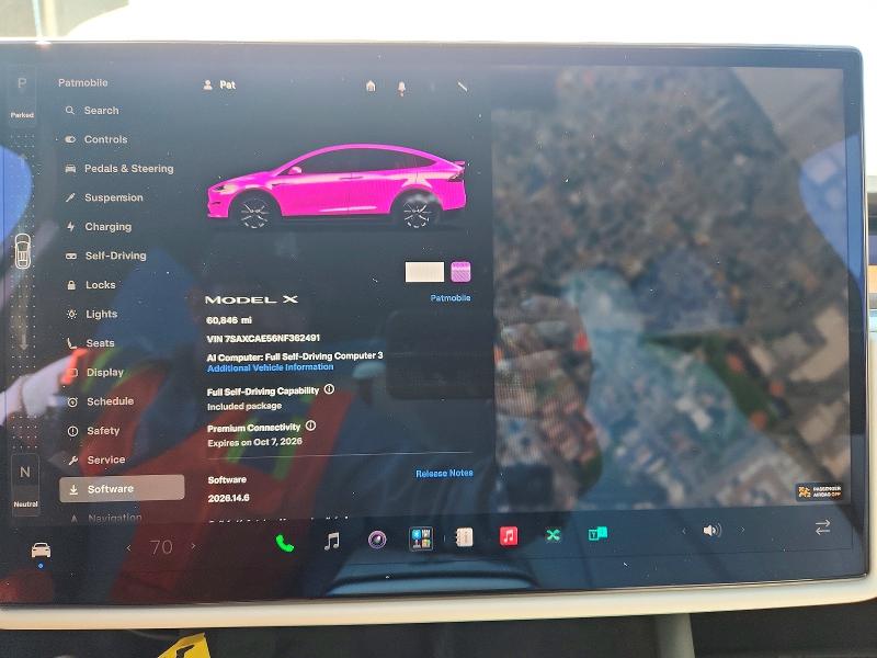 Photo 9 from auction – 2022 TESLA MODEL X with VIN 7SAXCAE56NF362491