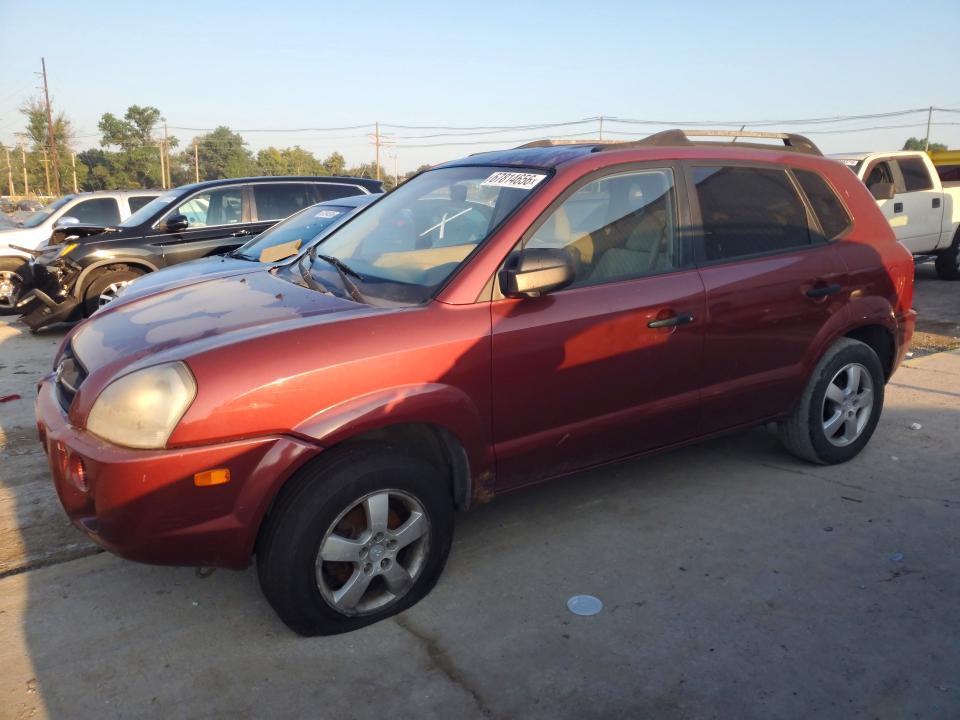 HYUNDAI TUCSON 2007 with VIN KM8JM12B77U516125 - Photo from auction