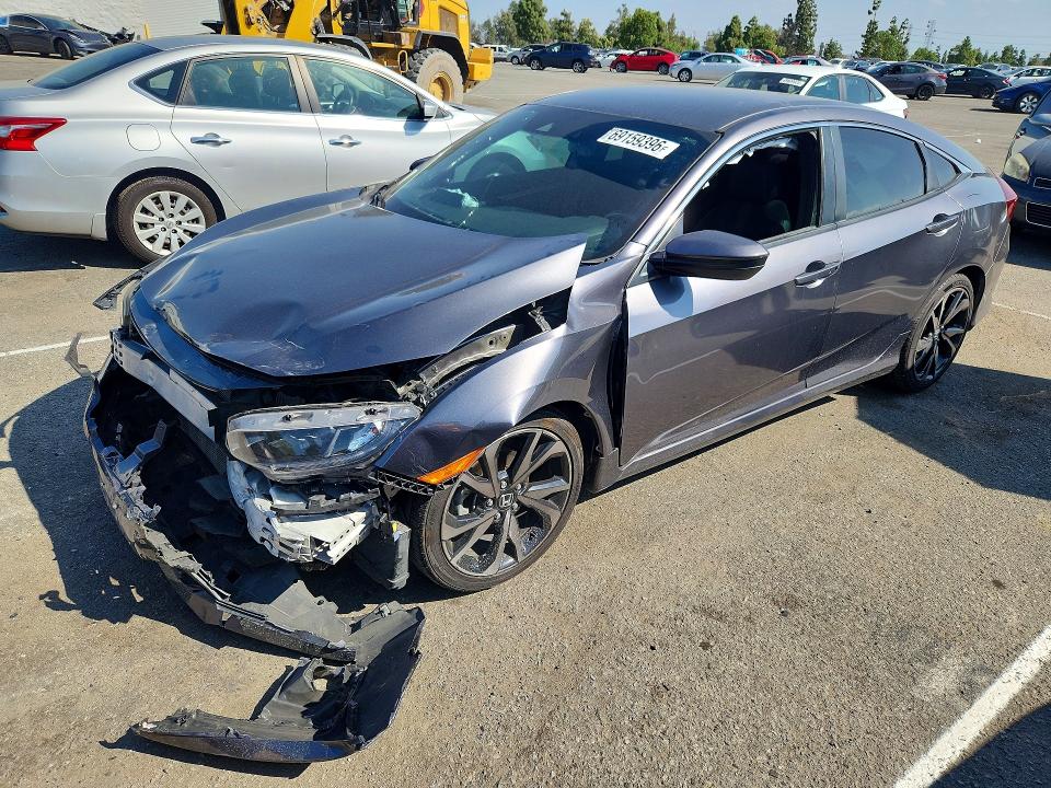 HONDA CIVIC 2019 с VIN 2HGFC2F87KH604039 - Снимка от търг