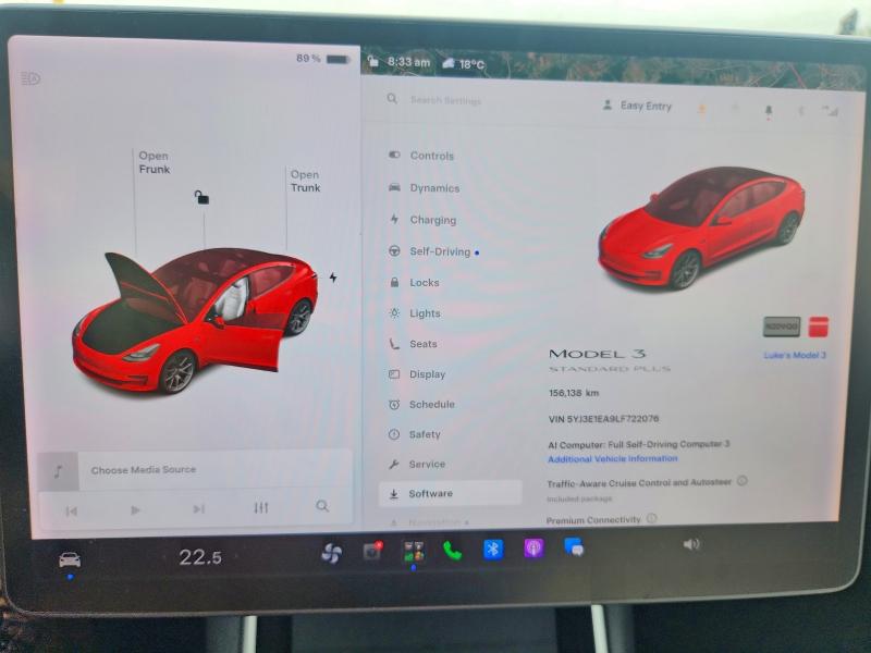 Foto 9 de la subasta – 2020 TESLA MODEL 3 con VIN 5YJ3E1EA9LF722076
