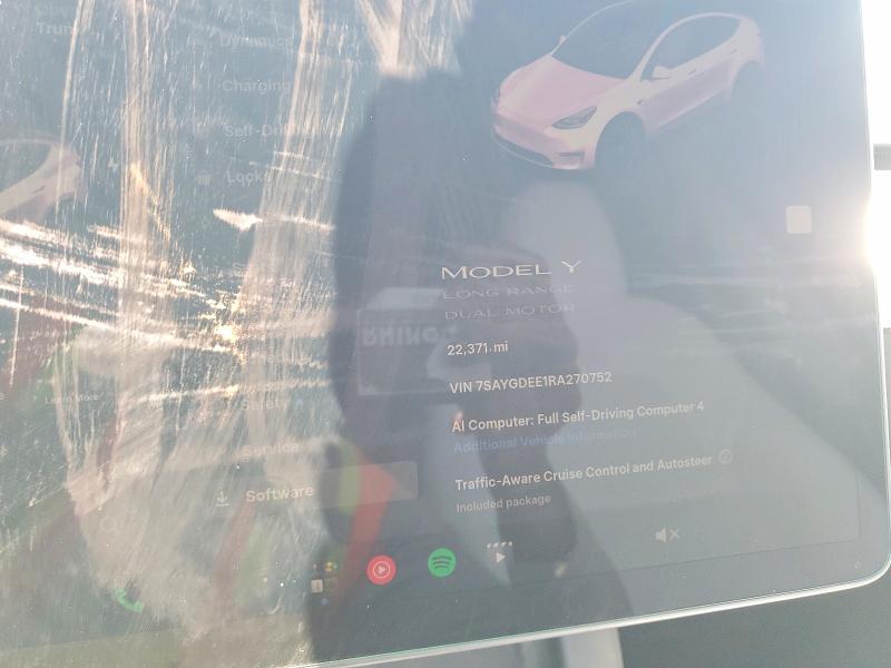 Фото 9 с аукциона – 2024 TESLA MODEL Y с VIN 7SAYGDEE1RA270752