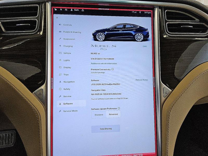 Foto 9 de la subasta – 2014 TESLA MODEL S con VIN 5YJSA1H17EFP39559