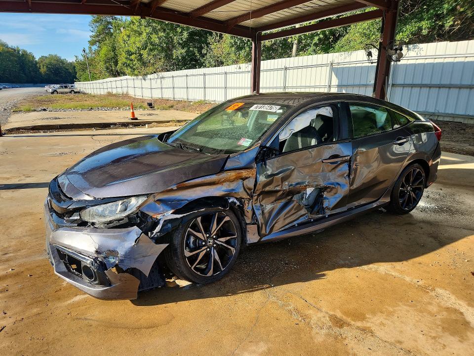 HONDA CIVIC 2020 with VIN 19XFC2F81LE014897 - Photo from auction