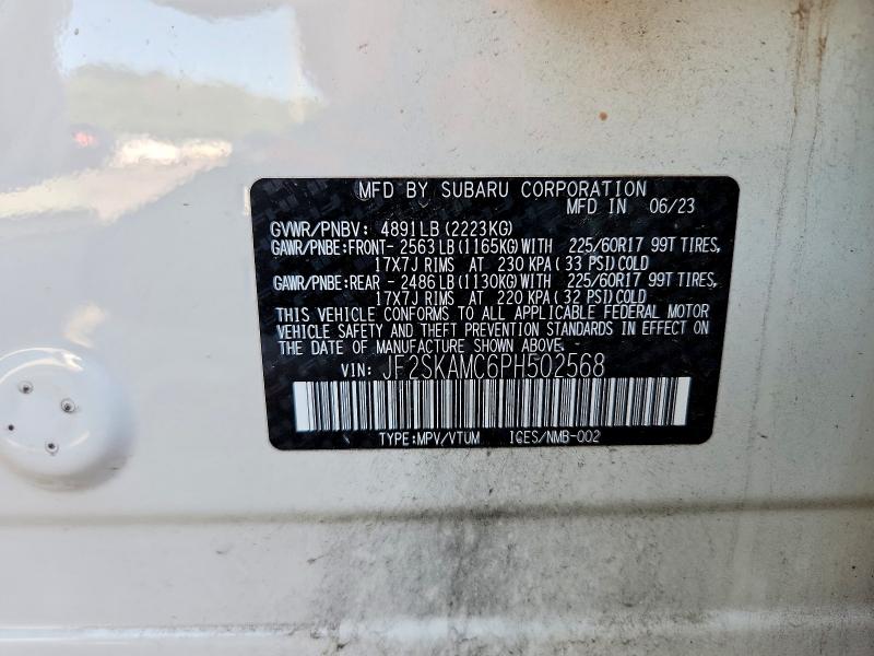 Zdjęcie 14 z aukcji – 2023 SUBARU FORESTER z VIN JF2SKAMC6PH502568