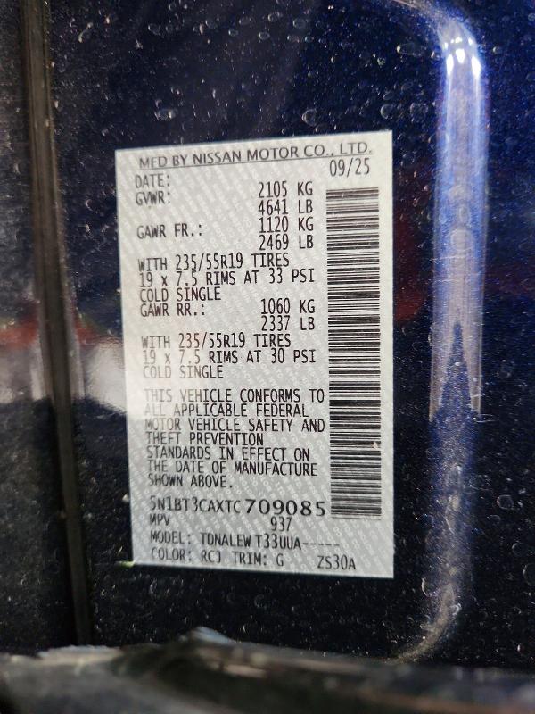 Снимка 14 от търг – 2026 NISSAN ROGUE с VIN 5N1BT3CAXTC709085