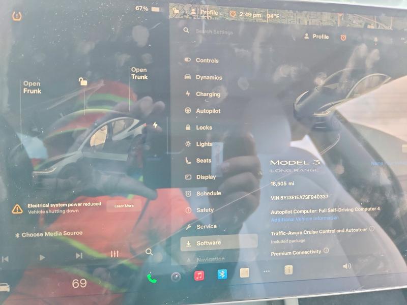 Снимка 9 от търг – 2025 TESLA MODEL 3 с VIN 5YJ3E1EA7SF940337