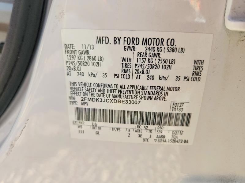 Фото 14 с аукциона – 2013 FORD EDGE с VIN 2FMDK3JCXDBE33007