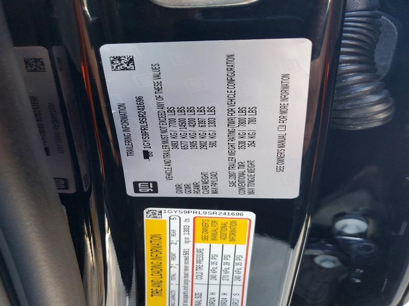 Photo 14 from auction – 2025 CADILLAC ESCALADE with VIN 1GYS9PRL9SR241696