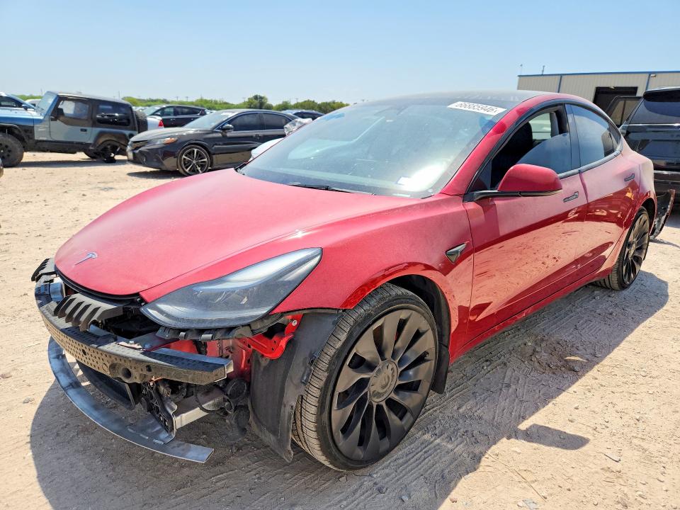 TESLA MODEL 3 2023 with VIN 5YJ3E1EC6PF497137 - Photo from auction