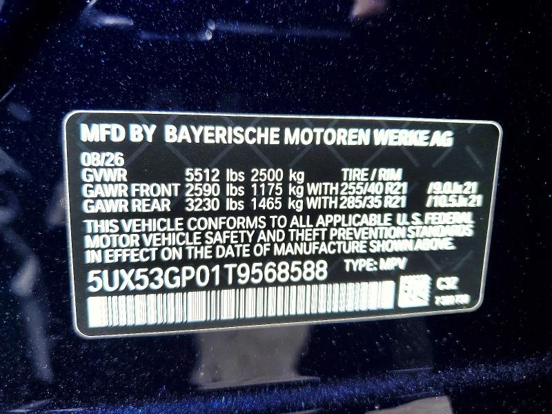 Снимка 14 от търг – 2026 BMW X3 с VIN 5UX53GP01T9568588