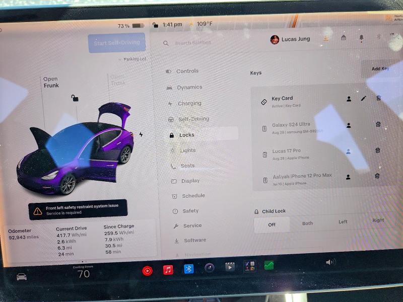 Photo 9 from auction – 2018 TESLA MODEL 3 with VIN 5YJ3E1EA2JF031520