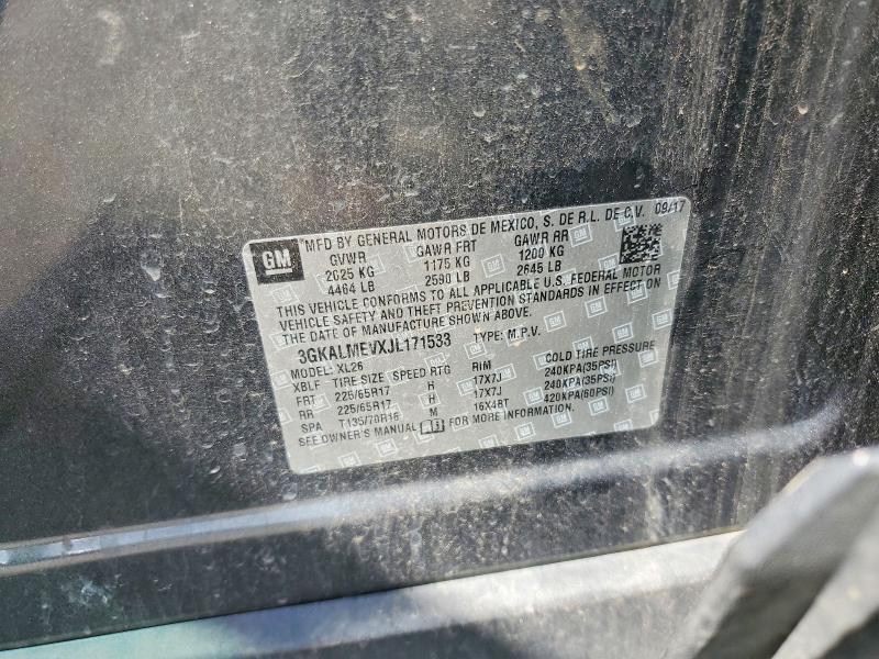 Photo 14 from auction – 2018 GMC TERRAIN with VIN 3GKALMEVXJL171533