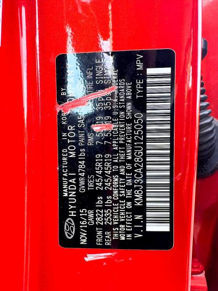 Photo 10 from auction – 2016 HYUNDAI TUCSON with VIN KM8J3CA28GU125050