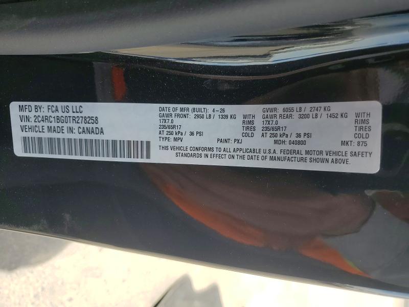 Foto 14 de la subasta – 2026 CHRYSLER PACIFICA con VIN 2C4RC1BG0TR278258