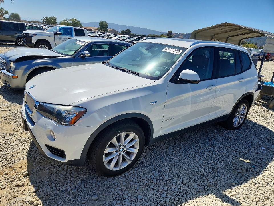 BMW X3 2017 с VIN 5UXWX9C56H0T09709 - Фото с аукциона