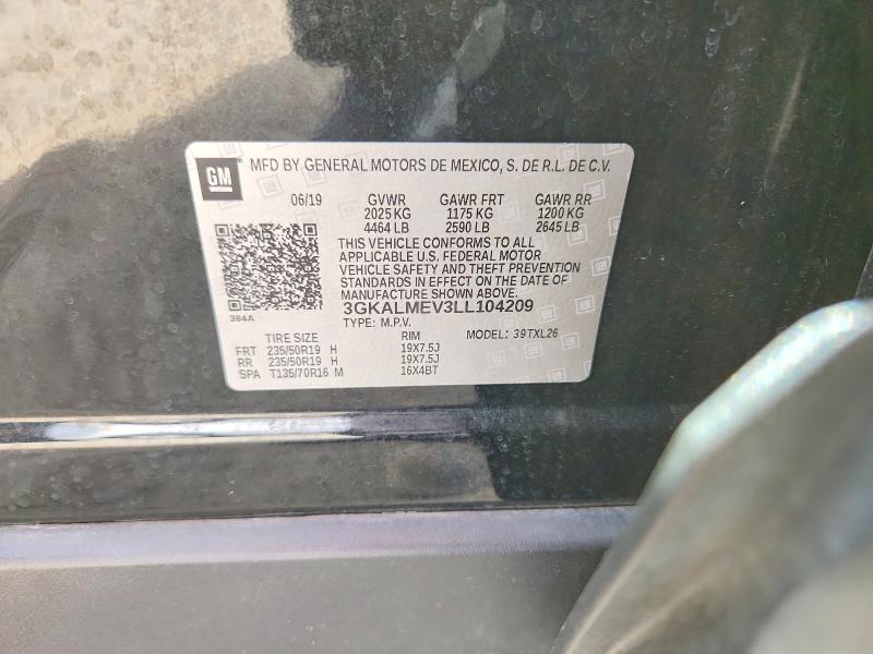 Photo 14 from auction – 2020 GMC TERRAIN with VIN 3GKALMEV3LL104209