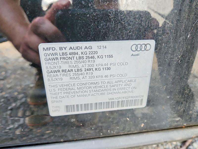 Снимка 14 от търг – 2015 AUDI Q3 с VIN WA1GFCFS2FR008526