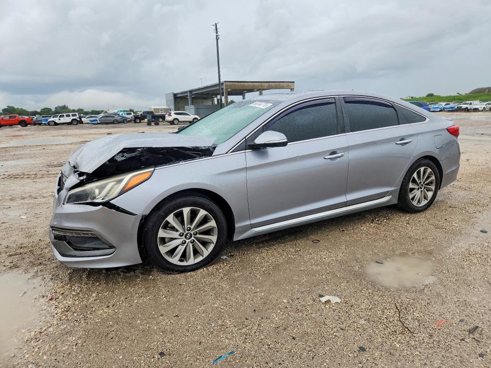 HYUNDAI SONATA 2017 with VIN 5NPE34AF8HH582841 - Photo from auction