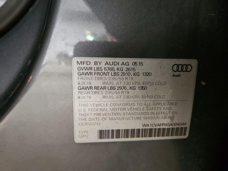 Фото 14 с аукциона – 2016 AUDI Q5 с VIN WA1CVAFP6GA004044