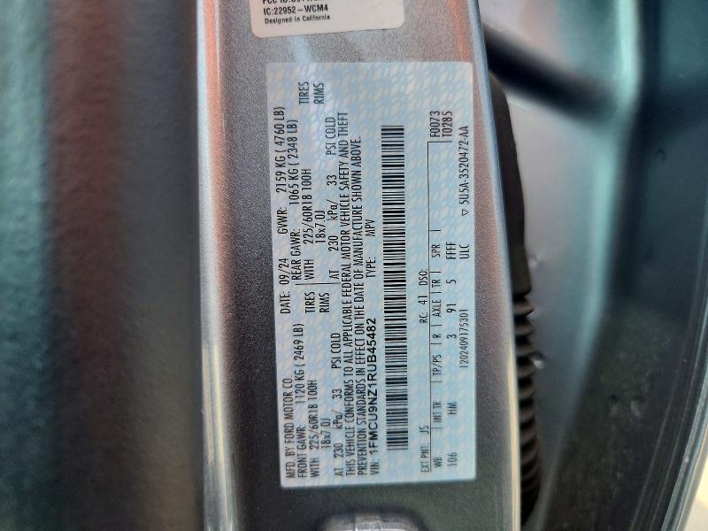 Photo 14 from auction – 2024 FORD ESCAPE with VIN 1FMCU9NZ1RUB45482