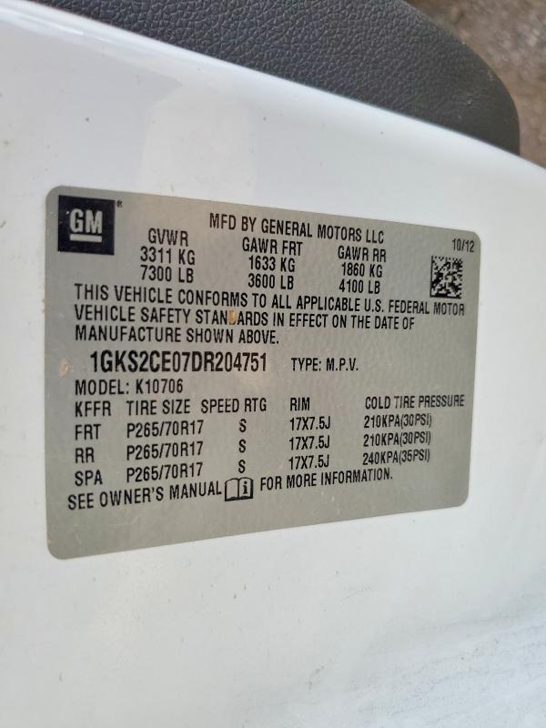 صورة رقم 14 من المزاد - 2013 GMC YUKON مع VIN 1GKS2CE07DR204751