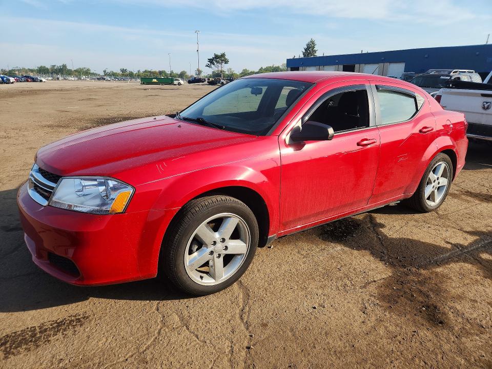 DODGE AVENGER 2013 with VIN 1C3CDZAB4DN685218 - Photo from auction