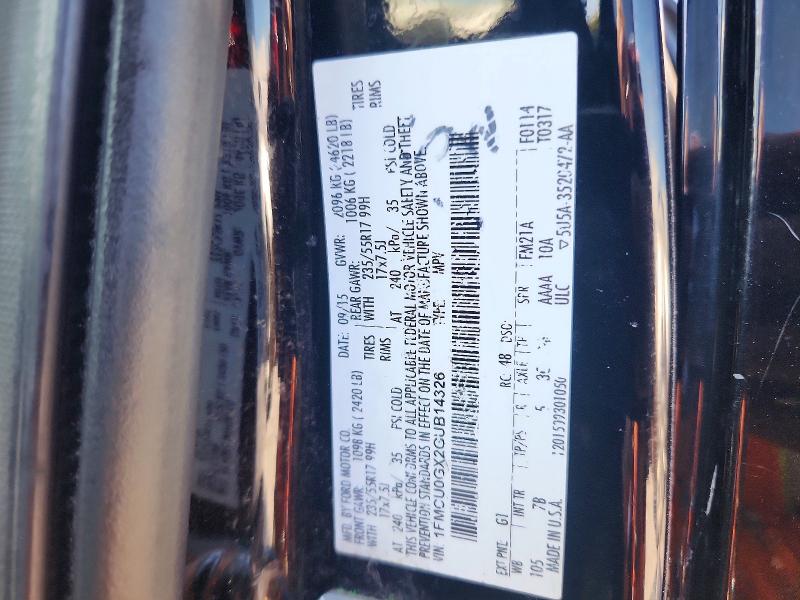 Снимка 14 от търг – 2016 FORD ESCAPE с VIN 1FMCU0GX2GUB14326