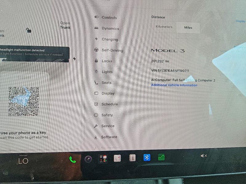 Photo 9 from auction – 2022 TESLA MODEL 3 with VIN 5YJ3E1EA6NF190711