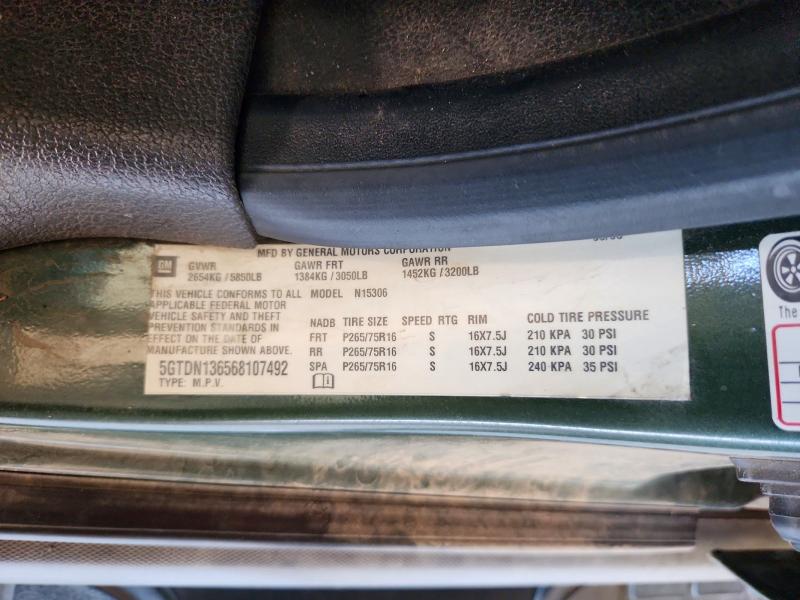Photo 14 from auction – 2006 HUMMER H3 with VIN 5GTDN136568107492