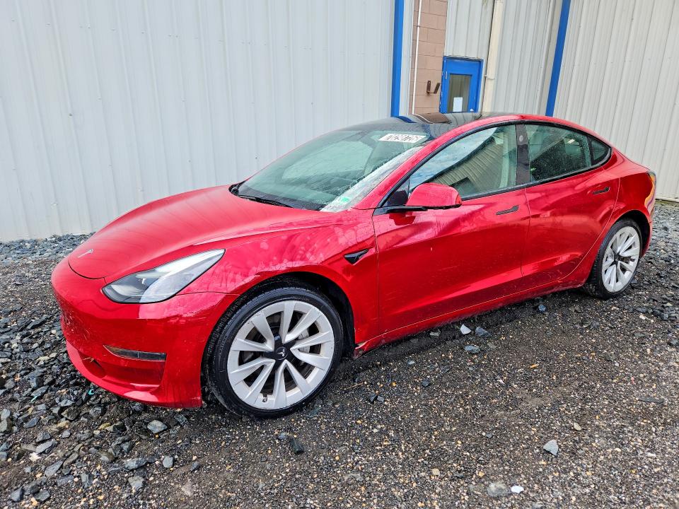 TESLA MODEL 3 2022 with VIN 5YJ3E1EAXNF188301 - Photo from auction